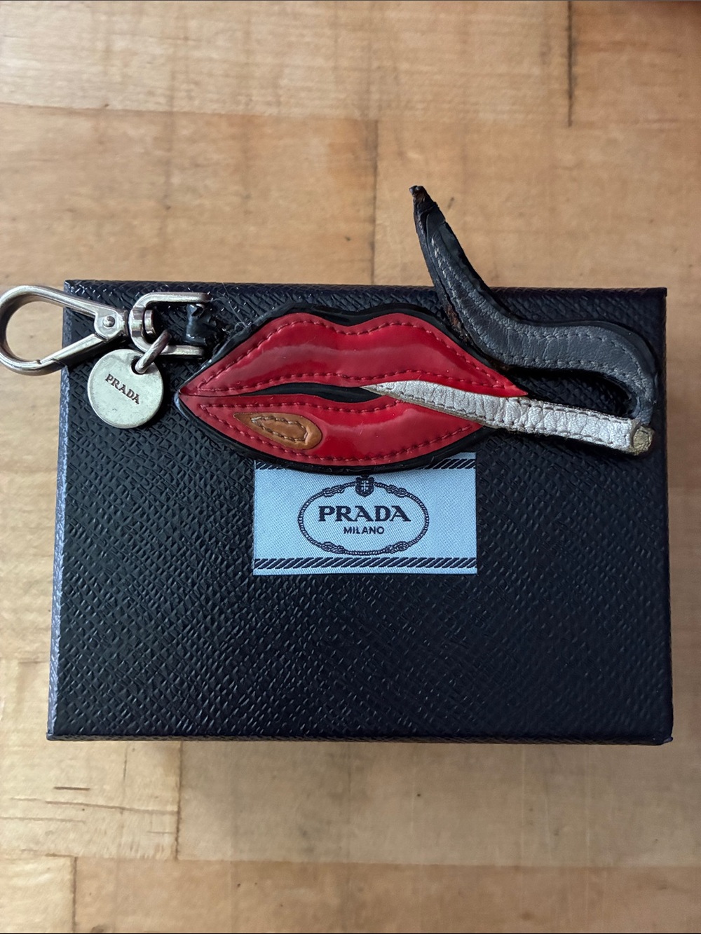 Prada Smoking Lips Bag Charm!